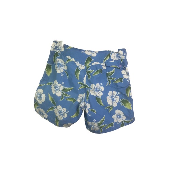 Patagonia Women Board Short Swim trunks Blue White Green Floral Drawstring 5 / S - Picture 3 of 13